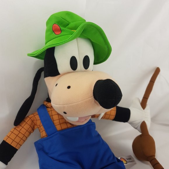 DISNEY Goofy Fishing Plush Stuffed Animal Toy Walt Disney World Goofy Fisherman - Picture 6 of 10